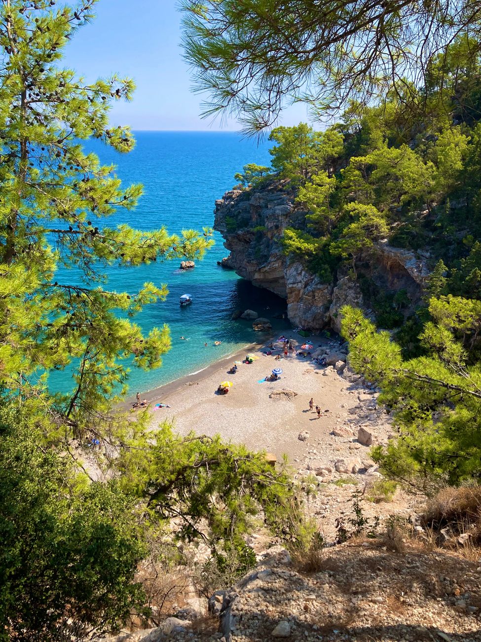 La playa a la que se llega caminando